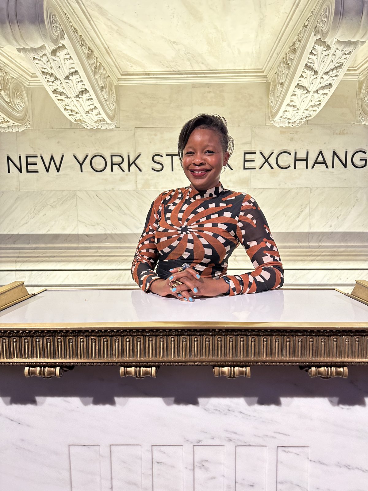Ivie Clifford at the New York Stock Exchange